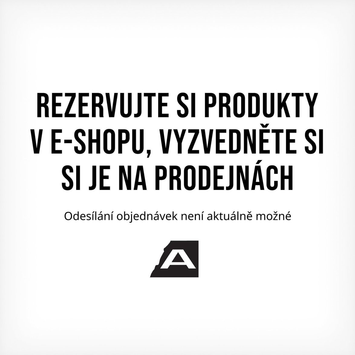Mimořádná situace: e-shop je dočasně mimo provoz