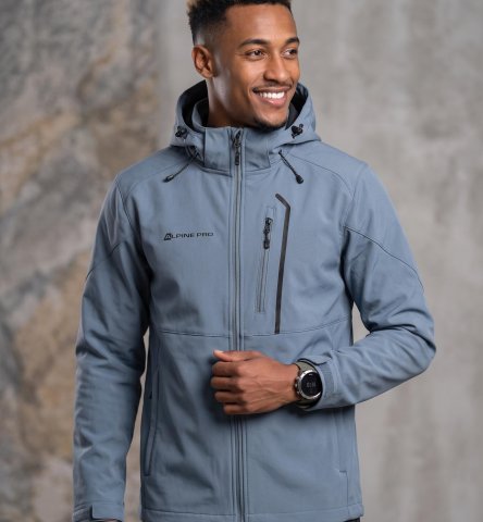 ALPINE PRO - HOOR 2 PÁNSKÁ SOFTSHELLOVÁ BUNDA S MEMBRÁNOU