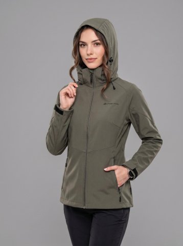ALPINE PRO - HOORA 2 DÁMSKÁ SOFTSHELLOVÁ BUNDA S MEMBRÁNOU