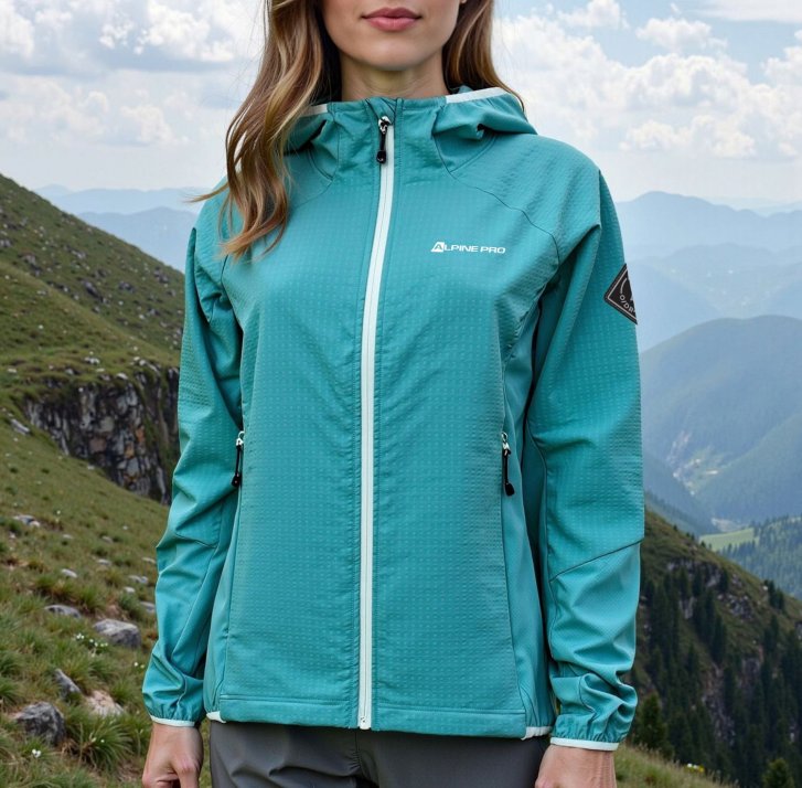 ALPINE PRO - HURAMA DÁMSKÁ HŘEJIVÁ MIKINA S VODĚODOLNOU ÚPRAVOU