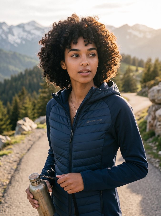ALPINE PRO - NORNA DÁMSKÁ MIKINA S DWR ÚPRAVOU