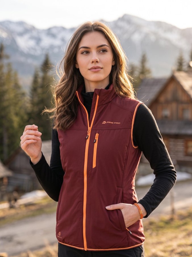ALPINE PRO - NERCA 2 DÁMSKÁ VESTA S MERINO VÝPLNÍ