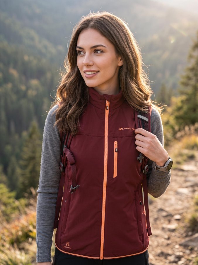 ALPINE PRO - NERCA 2 DÁMSKÁ VESTA S MERINO VÝPLNÍ