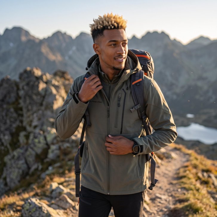 ALPINE PRO - HOOR 2 PÁNSKÁ SOFTSHELLOVÁ BUNDA S MEMBRÁNOU